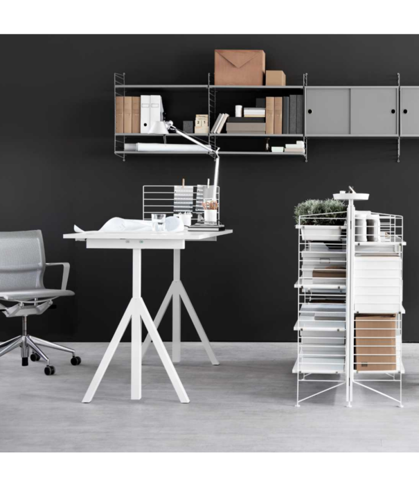String  Furniture Works Desk height adjustable, ash / white