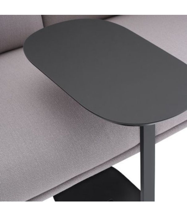 Muuto  Muuto Relate Side Table black linoleum, black