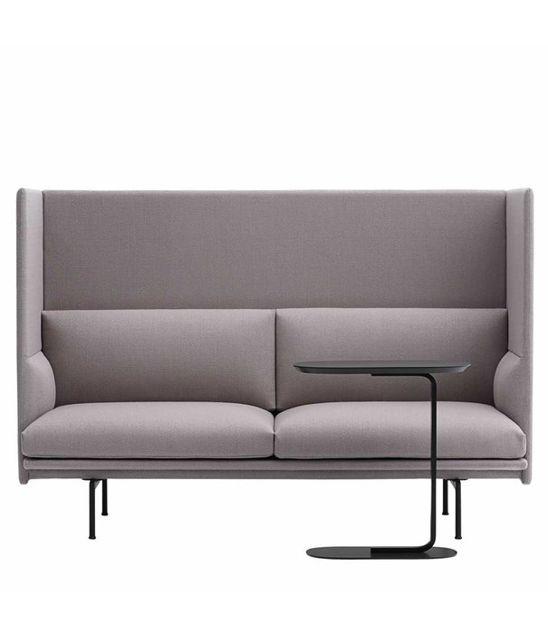 Muuto  Muuto Relate Side Table black linoleum, black