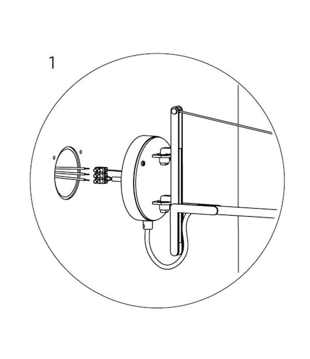 Tonone  Tonone Beads Wandlamp 120 install