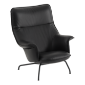 Muuto - Doze Lounge Chair Black Leather