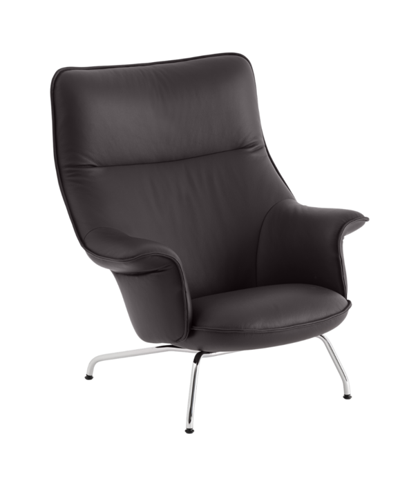 Muuto  Muuto - Doze Lounge Chair Black Leather