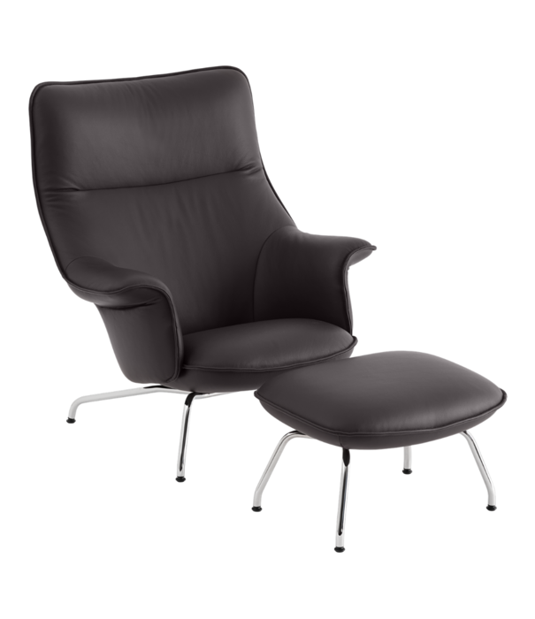 Muuto  Muuto - Doze Lounge Chair Black Leather