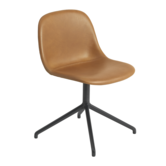 Muuto  Fiber Side Chair leather, swivel base w/o return