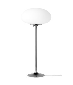 Gubi - Stemlite table lamp black chrome H70 cm.