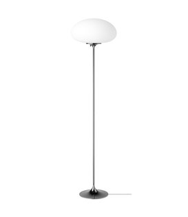 Stemlite Vloerlamp black chrome, frosted glass H150