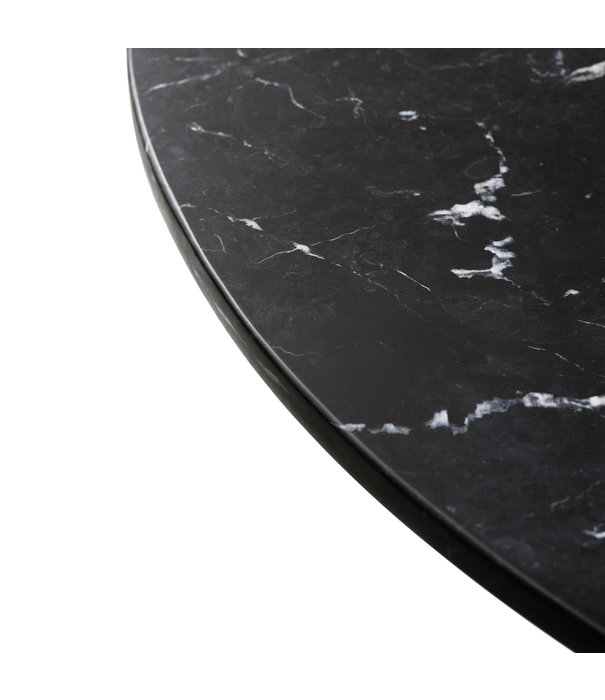 Vipp  Vipp - 494 Cabin table dark oak - top black marble Ø130