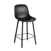 Hay - Neu 12 bar stool black, black oak base