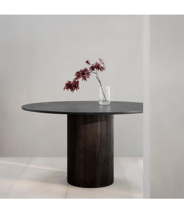 Vipp  Vipp -  494 Cabin table oak - grey marble top Ø130