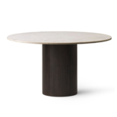 Vipp - 494 Cabin table dark oak - marble top beige