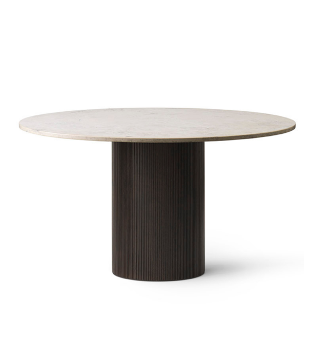 Vipp  Vipp - 494 Cabin table dark oak - marble top beige