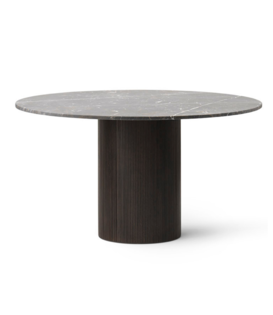 Vipp - 494 Cabin table dark oak - top grey Ø130