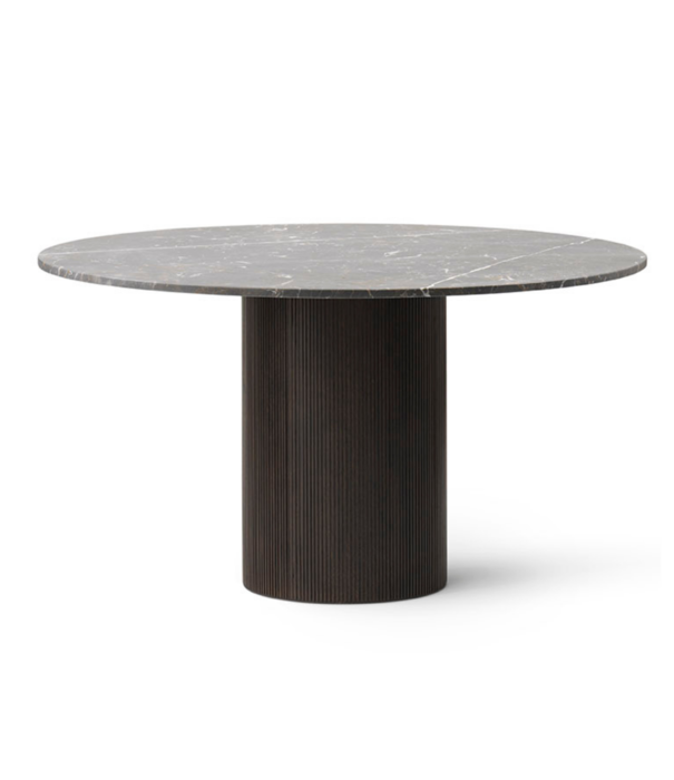 Vipp  Vipp - 494 Cabin table dark oak - marble top grey Ø130