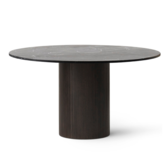 Vipp - 494 Cabin table dark oak - top black marble Ø130