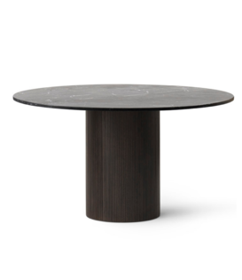 Vipp - 494/495 Cabin tafel rond - donker eiken/marmer