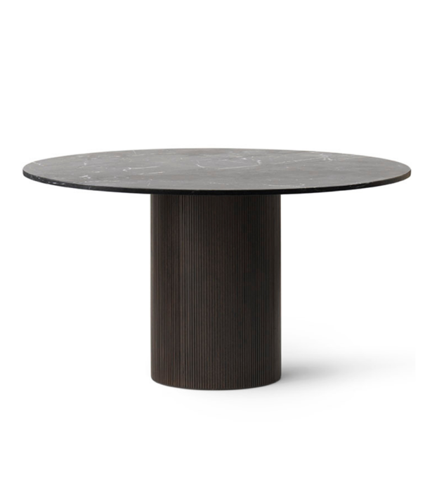 Vipp  Vipp - 494 Cabin table dark oak - top black marble Ø130