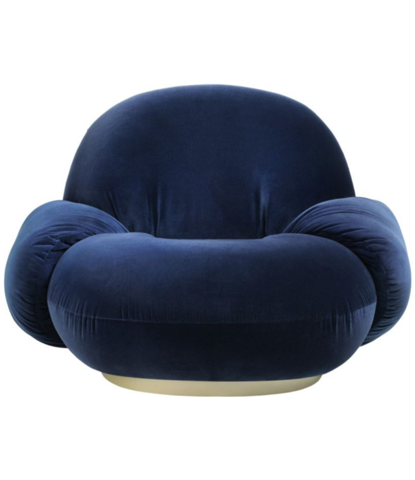 Gubi  Pacha Lounge Armstoel Gubi velours, swivel voet