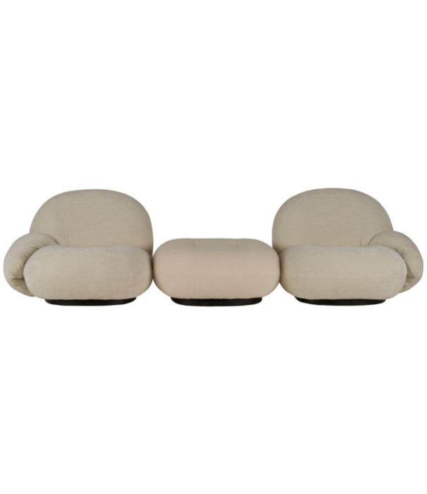 Gubi  Gubi - Pacha ottoman fully upholstered, swivel base