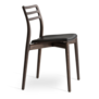 Vipp - 481 Cabin chair dark oak - black leather seat