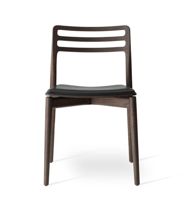 Vipp  Vipp - 481 Cabin chair dark oak - black leather seat