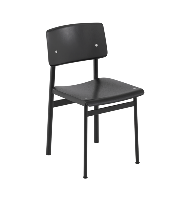 Muuto  Muuto - Loft stoel donkerbruin - zwart