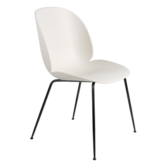 Gubi - Beetle chair alabaster white - base black