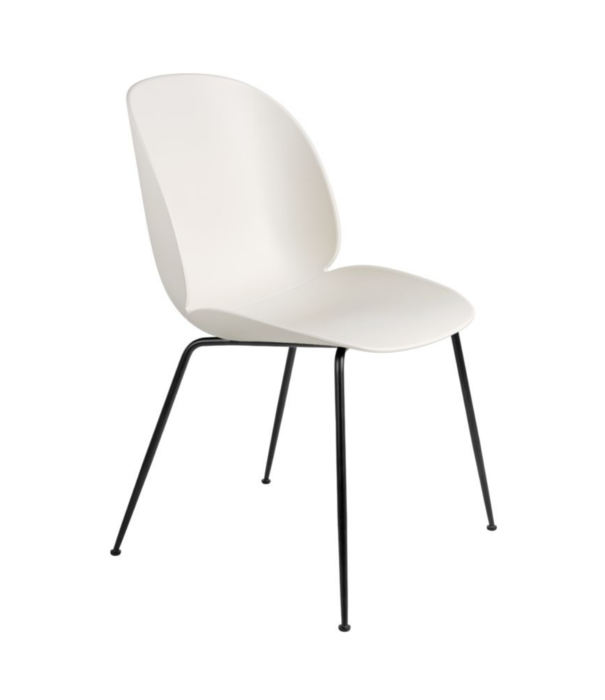 Gubi  Gubi - Beetle chair alabaster white - base black