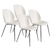 Gubi - Beetle chair alabaster white - set of 4