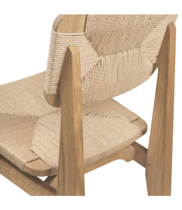 Gubi  Gubi - C-chair black oak - paper cord