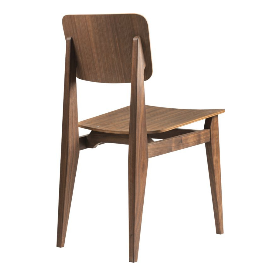 middelen Negen Konijn C-chair eetkamerstoel houtfineer - Nordic New