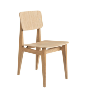 Gubi - C-chair dining chair wood veneer