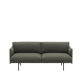 Muuto - Outline Studio 2 Seater sofa - black base