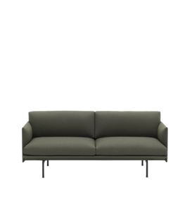 Muuto - Outline Studio 2-seater Sofa - black base L170 cm.