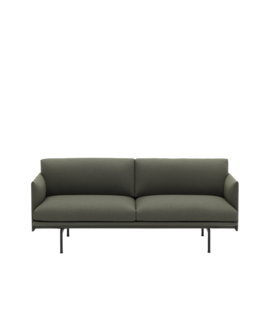 Muuto Outline Studio 2-seater Sofa, black base, variants