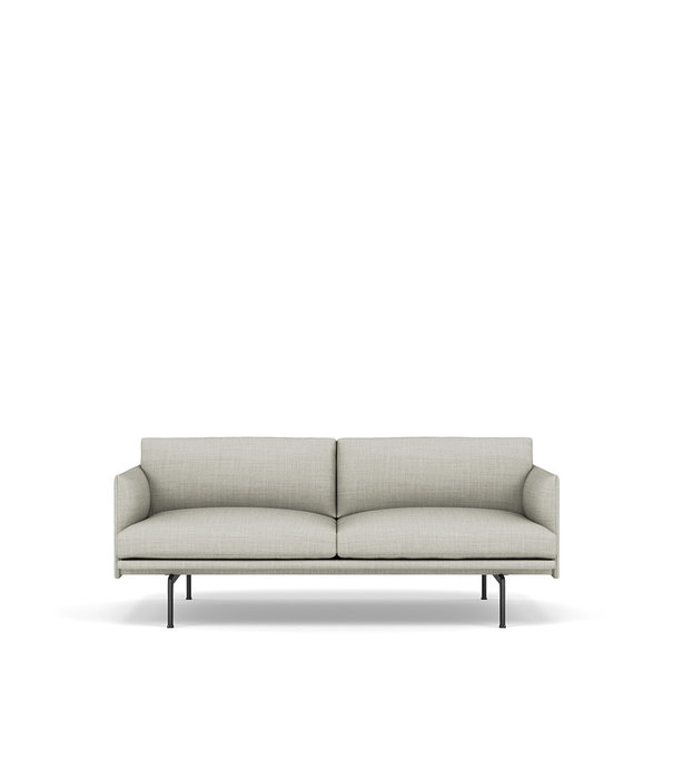 Muuto  Muuto - Outline Studio 2 Seater sofa - black base