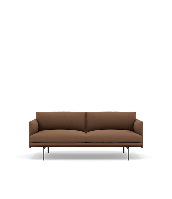 Muuto  Muuto - Outline Studio 2 Seater sofa - black base