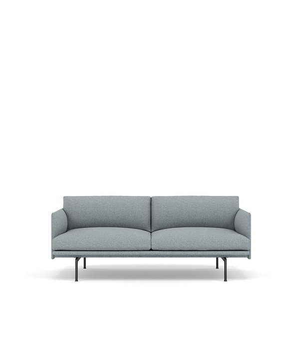 Muuto  Muuto - Outline Studio 2 Seater sofa - black base