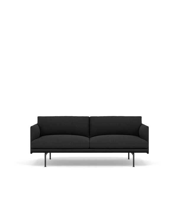 Muuto  Muuto - Outline Studio 2 Seater sofa - black base