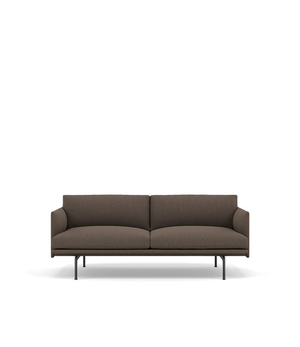 Muuto  Muuto - Outline Studio 2 Seater sofa - black base