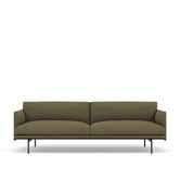Muuto - Outline Studio 2 seater sofa - base black