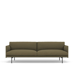 MUUTO Outline Studio 2 seater sofa - base black