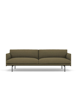 Muuto - Outline Studio 2-seater Sofa - base black L170 cm.