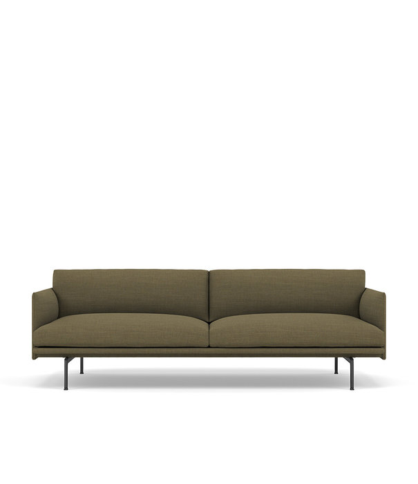 Muuto  Muuto - Outline Studio 2 seater sofa - base black