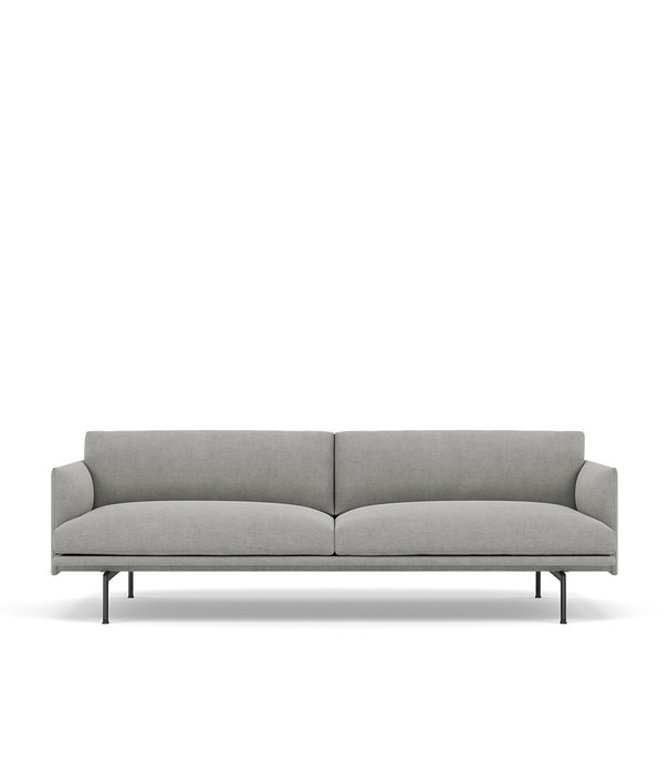 Muuto  Muuto - Outline Studio 2 seater sofa - base black