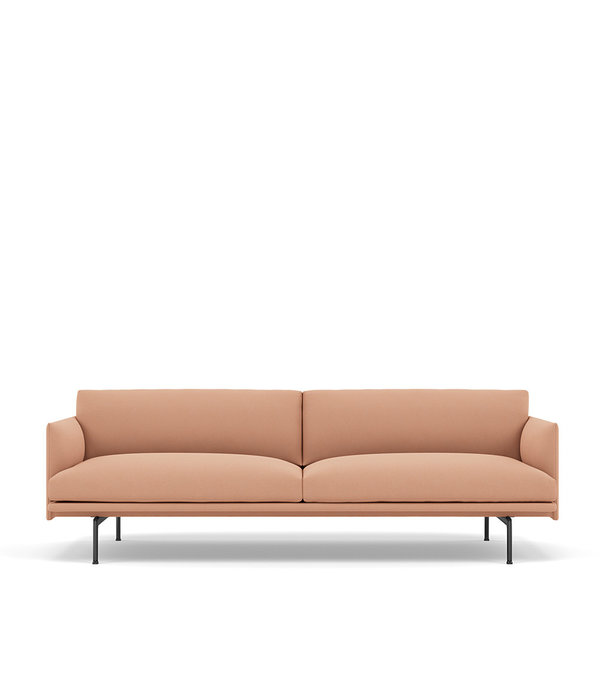 Muuto  Muuto - Outline Studio 2 seater sofa - base black