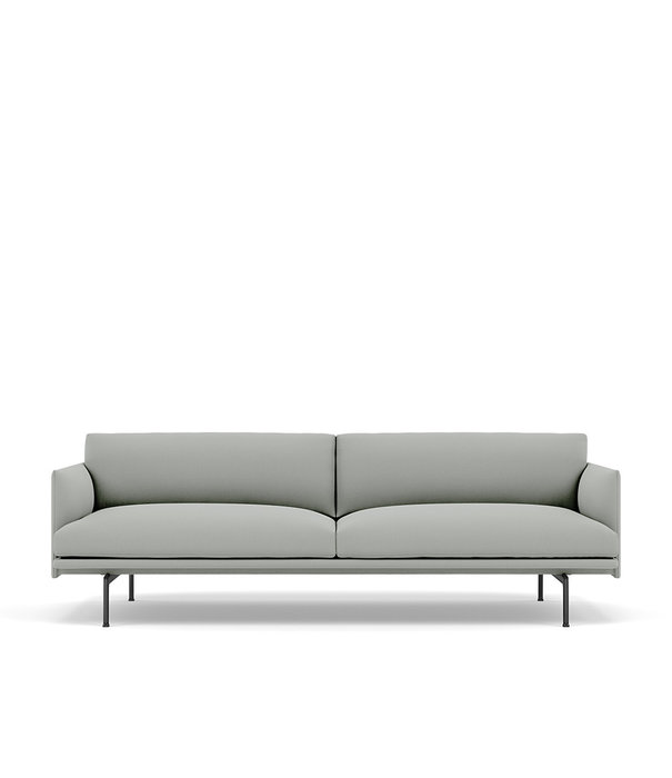 Muuto  Outline Studio 2 seater sofa - base black