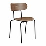 Gubi - Coco dining chair walnut - base black steel