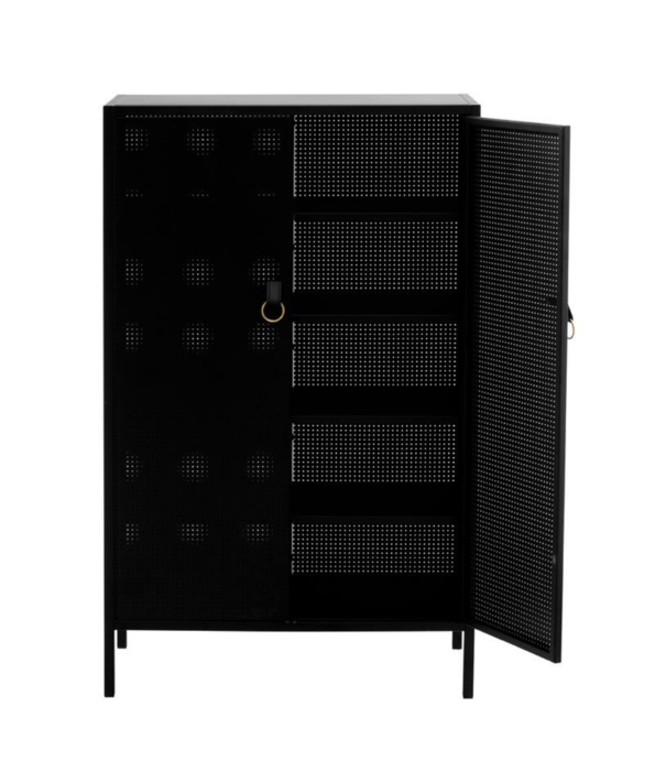 Maze  Maze Francis Cabinet metal, leather, brass