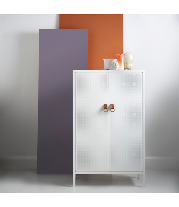 Maze  Maze Francis Cabinet metal, leather, brass