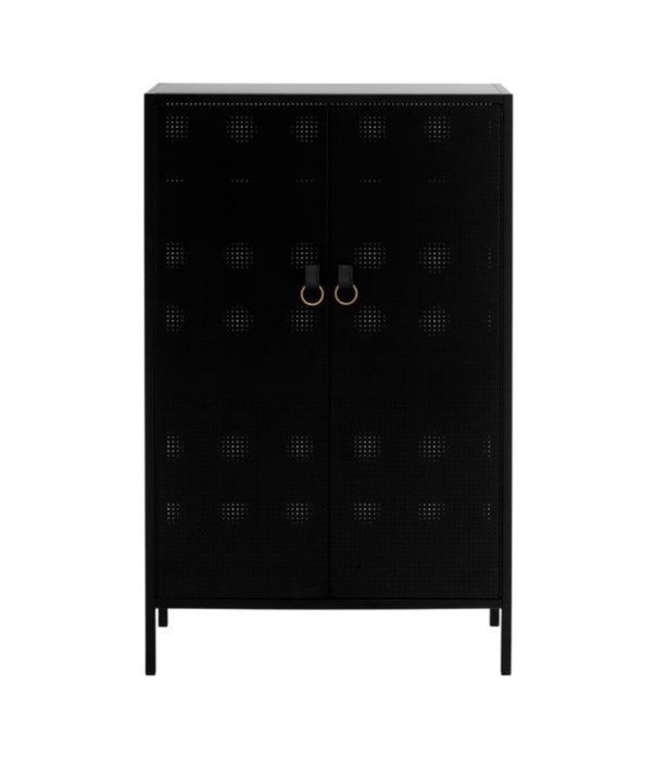 Maze  Maze Francis Cabinet metal, leather, brass